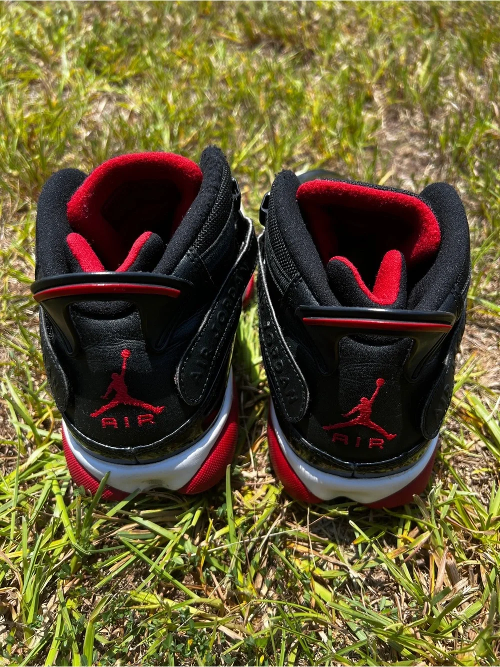 CLEAN Air Jordan size 10.5 Bred 6 Rings Red shoes